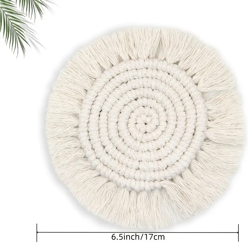 Macrame Spiral Coasters