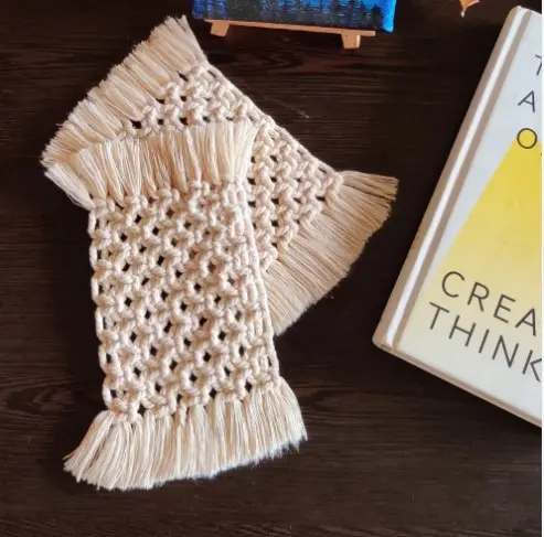 Macrame Square Coasters